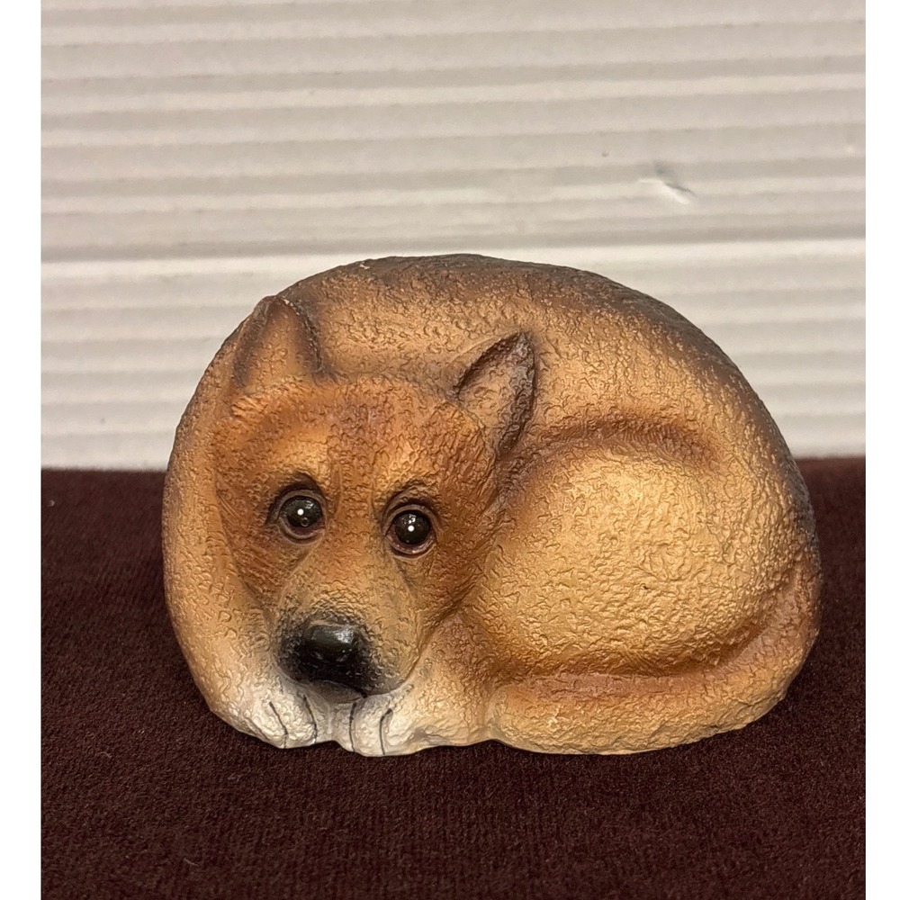 Ganz German Shepherd Puppy Figurine Sleeping Dog Resin Collectible ER16703